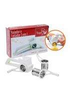 Ralador E Fatiador Top Chef Legumes Manual 3 Lâminas Inox Ralador E Fatiador Top Chef Legumes Manual 3 Lâminas Inox