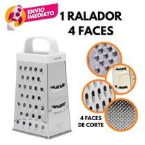 Ralador Fatiador 4 Faces Manual Com Alça Em Aço Inoxidável Multifuncional Legumes Alimentos