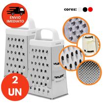Ralador Fatiador Cortador 4 Faces Manual Com Alça Em Aço Inox Multifuncional Legumes Alimentos Ralador Fatiador Cortador 4 Faces Manual Com Alça Em Aço Inox Multifuncional Legumes Alimentos