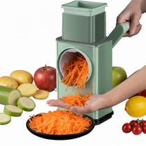 Ralador Fatiador Manual Multifuncional de Legumes Queijo e Vegetais Processador Triturador de Alimentos com Manivela