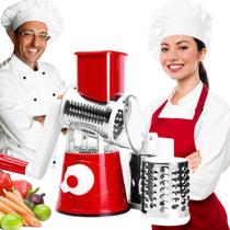 Ralador Fatiador Multifuncional Cortador Manual Inox 3 Em 1 Cozinha Verduras Legumes Queijo Repolho
