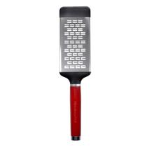 Ralador Grosso KitchenAid Vermelho Zester Raspador Inox Cozinha Profissional Ralar Queijo Chocolate Limão Legumes Utensílio Culinário Premium Durável