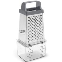 Ralador Inox 4 Faces c/ Coletor 20cm Pratic Brinox 2204/325