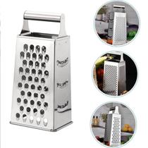 Ralador Inox Com Pegador 4 Faces Queijo Legumes 20,5cm