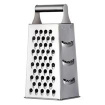 Ralador Inox Grande 4 Faces Multiuso para Legumes Queijos Frutas Cozinha Resistente Aço Inoxidável Ralador Inox Grande 4 Faces Multiuso para Legumes Queijos Frutas Cozinha Resistente Aço Inoxidável