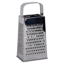 Ralador Inox Manual Com Alça Queijo Legumes 4 Faces 18cm