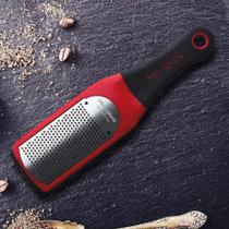 Ralador Inox Microplane Artisan Vermelho para Queijos e Cítricos Lâmina Americana
