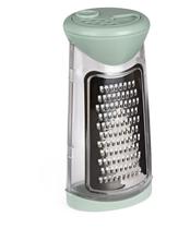 Ralador inox queijo legumes com dispenser 2 saidas Plasvale Ralador inox queijo legumes com dispenser 2 saidas Plasvale