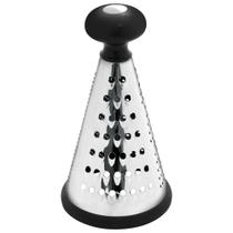 Ralador Round para Queijos Legumes Frutas e Temperos em Aço Inox para Uso à Mesa Prata Tuut Ralador Round para Queijos Legumes Frutas e Temperos em Aço Inox para Uso à Mesa Prata Tuut