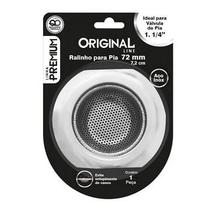 Ralinho de pia p/ valvula americana 1.1/4 - aço inox - original line - 1 peça