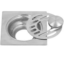 Ralo 10x10 Aço Inox Banheiro Lavabo Lavanderia Quintal Resistente Higienico Seguro