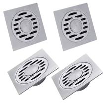 Ralo 10x10 Aço Inox Kit 4 Unidades Banheiro Lavabo Higienico Resistente Seguro