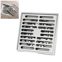 Ralo 10x10 Inox Lavabo Banheiro Cozinha Anti Odor Anti Inseto Rapido Escoamento Seguro Resistente