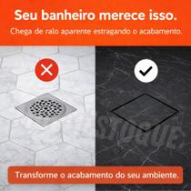 Ralo 10x10 Oculto Anti Odor para Piso e Porcelanato Ralo 10x10 Oculto Anti Odor para Piso e Porcelanato
