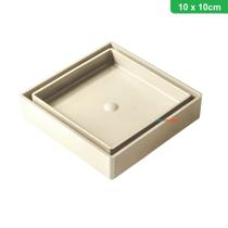 Ralo 10x10 Oculto Seca Piso porcelanato Inteligente Bege Ralo 10x10 Oculto Seca Piso porcelanato Inteligente Bege