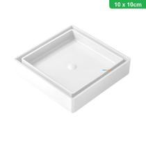 Ralo 10x10 Oculto Seca Piso porcelanato Inteligente Branco Ralo 10x10 Oculto Seca Piso porcelanato Inteligente Branco