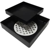 Ralo 10X10 Oculto Seca Piso/ Porcelanato Inteligente Preto Ralo 10X10 Oculto Seca Piso/ Porcelanato Inteligente Preto