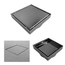 Ralo 10x10cm Inox 2em1 com Coletora Saída baixa - Coletora Sifonada e Telinha -