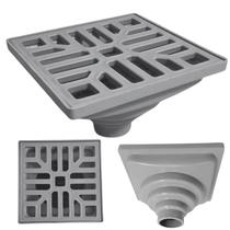 Ralo 15x15 Cinza Plástico Conforto Termico Saida Adapt 40 até 100mm Anti Insetos