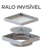 Ralo 15x15 Cm Invisível Oculto Anti Odor/inseto - Cor Branco