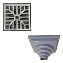 Ralo 15x15 Côncava Para Varanda C/ Coletor Saídas Diversas