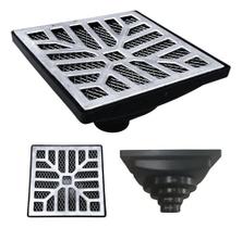 Ralo 15x15 Côncava Para Varanda C/ Coletor Saídas Diversas