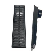 Ralo 15x50 Preto Fosco Quintal Saída 100mm Canto Ralo 15x50 Preto Fosco Quintal Saída 100mm Canto