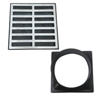 Ralo 20x20 Alumínio Reto com Tela Cocho Saída 6 polegadas - 150mm