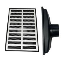 Ralo 20x30 Alumínio Anti Insetos Coletor Saída Baixa 100mm - 4 polegadas