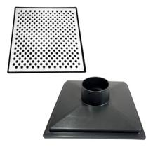 Ralo 30x30 Alumínio Bolinha Anti Inseto Saída Baixa De 100mm