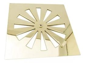 Ralo Abre e Fecha Dourado Gold 15x15 - By Fineza
