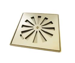 Ralo Abre e Fecha Dourado Gold com Porta Grelha Fineza