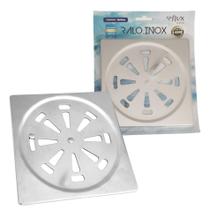 Ralo Abre e Fecha em Aço Inox Premium da Flvx Hidro 15cm x 15cm - RAF-15