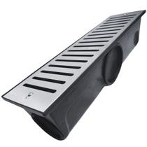 Ralo Abre Fecha 15x50 Inox 304 e Cocho 3 Saídas 75mm para Áreas Externas, Piscinas e Decks