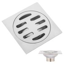 Ralo Aço Inox 10x10 Banheiro Lavabo Jardim Quintal Higienico Seguro Resistente Anti Corrosao