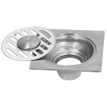 Ralo Aço Inox 10x10 Banheiro Lavabo Seguro Resistente Higienico Landeria Quintal