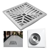 Ralo Alumínio 30x30 Côncavo Com Coletor Branco Múltiplas Saídas e Tela Insetos Ralo Alumínio 30x30 Côncavo Com Coletor Branco Múltiplas Saídas e Tela Insetos