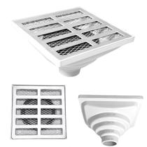 Ralo Aluminio modelo 15x15 Reta com Dupla Tela e Coletor Branco Saída Adapt de 40mm até 100mm Ralo Aluminio modelo 15x15 Reta com Dupla Tela e Coletor Branco Saída Adapt de 40mm até 100mm