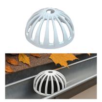 Ralo Anti Entupimento de Calhas para Condutor Tubo de 150mm 6 polegadas em Alumínio Branco