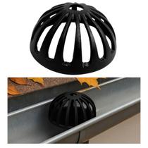 Ralo Anti Entupimento de Calhas para Condutor Tubo de 150mm 6 polegadas em Alumínio Preto