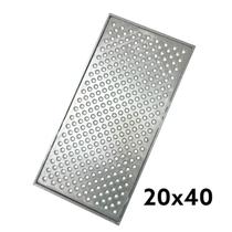 Ralo Anti Escorpião Aluminio Fundido 20cm X 40cm Com Aro