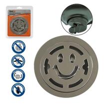 Ralo anti odor cheiro redondo 15 cromado