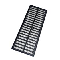 Ralo Área Externa 15x50 Alumínio Preto Fosco com Tela