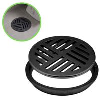 Ralo Automático Inteligente 10cm Redondo Veda Cheiro Black