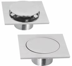 Ralo Automatico Rainha Square 10x10 Titanium Ralo Automatico Rainha Square 10x10 Titanium