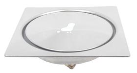 Ralo Automático tipo Click tamanho 10x10cm em Inox 304 - Wordlx