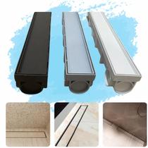 Ralo Banheiro Linear Oculto 6x50 Invisível Sifonado 7 Saídas Ralo Banheiro Linear Oculto 6x50 Invisível Sifonado 7 Saídas