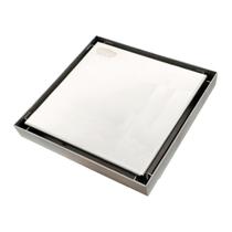 Ralo Banheiro Oculto Invisível 20x20 Quadrado Aço Inox Escovado Anti Odor Anti Cheiro Ralo Banheiro Oculto Invisível 20x20 Quadrado Aço Inox Escovado Anti Odor Anti Cheiro