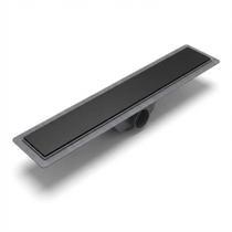 Ralo base Abs 70X8 cm com tampa de inox Versata, RVTP700 - Selmetal Preto Ralo base Abs 70X8 cm com tampa de inox Versata, RVTP700 - Selmetal Preto