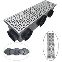 Ralo Borda de Piscina Alumínio Dubai 15x50 Modular 11 Saídas